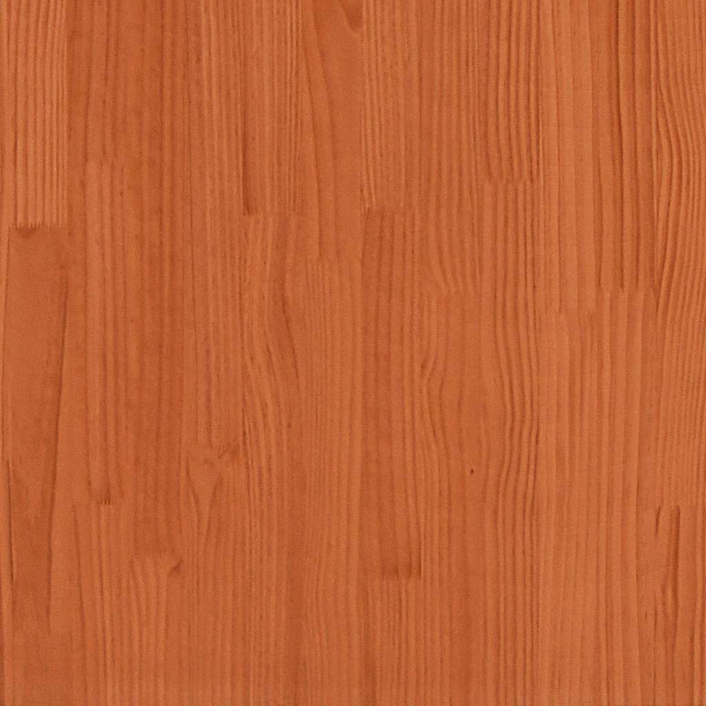 Sohvapöytä 2 Kpl Vaha Ruskea 49 X 49 X 28 Cm Täysi Mänty