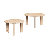 Sohvapöytä 2 Kpl 47,5 X 47,5 X 27 Cm Täysi Mänty