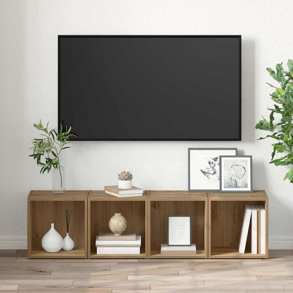 Tv-Tasosetti 2 Kpl Artisan Tammi Tekninen Puu