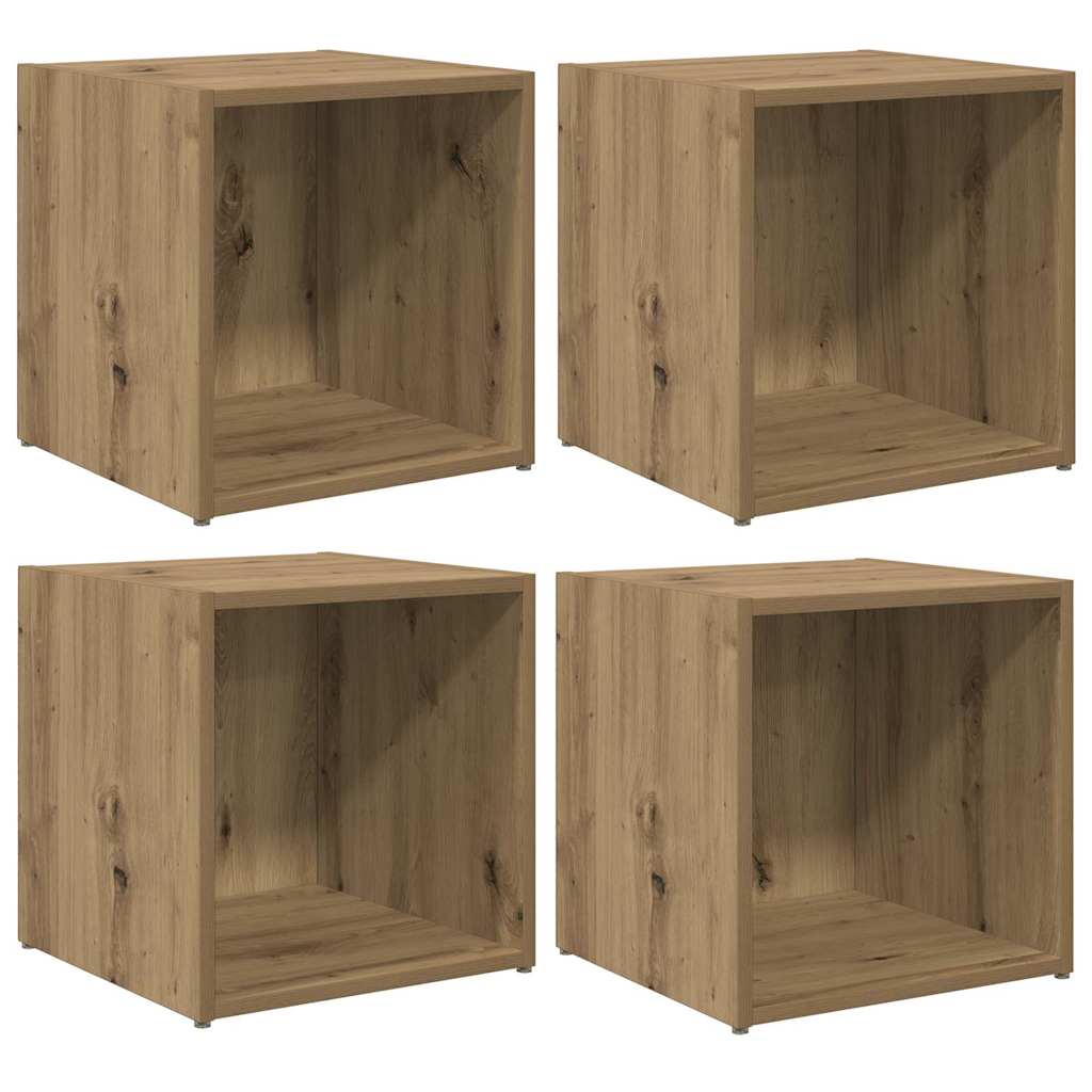 Tv-Tasosetti 4 Kpl Artisan Tammi Tekninen Puu