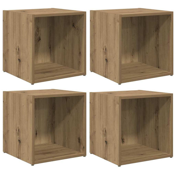 Tv-Tasosetti 4 Kpl Artisan Tammi Tekninen Puu