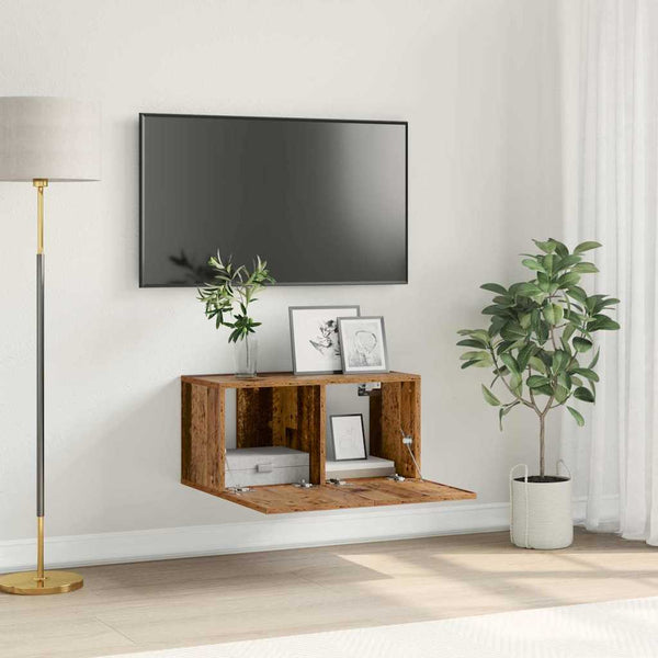 Tv-Tasosetti 60 X 30 X 30 Cm Ruskea Tekninen Puu