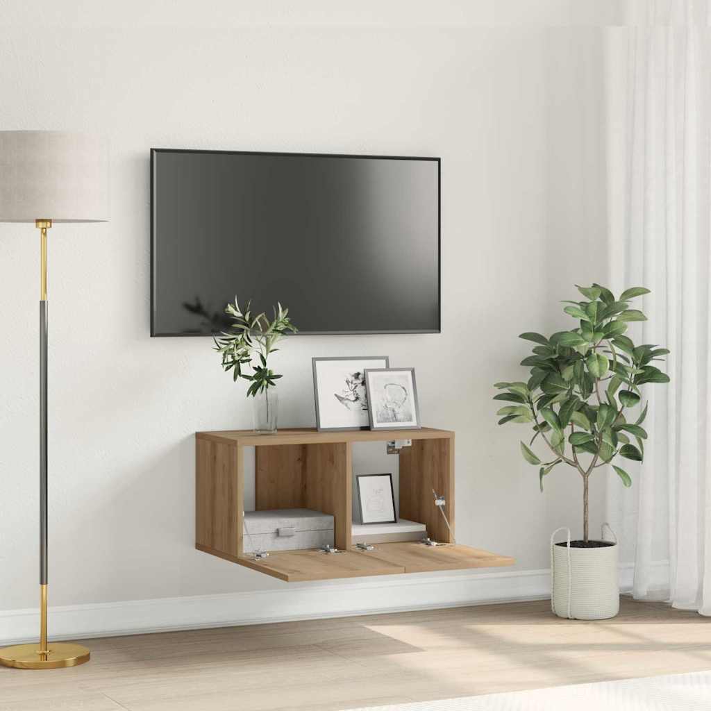 Tv-Tasosetti 60 X 30 X 30 Cm Ruskea Tekninen Puu