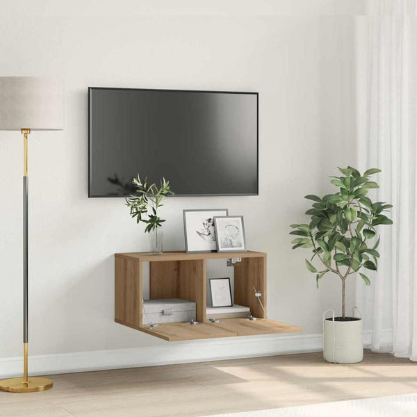 Tv-Tasosetti 60 X 30 X 30 Cm Ruskea Tekninen Puu