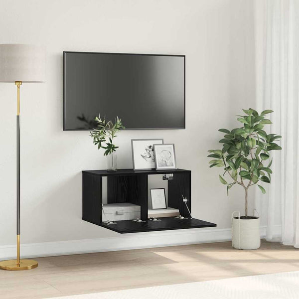 Tv-Tasosetti 60 X 30 X 30 Cm Musta Tekninen Puu