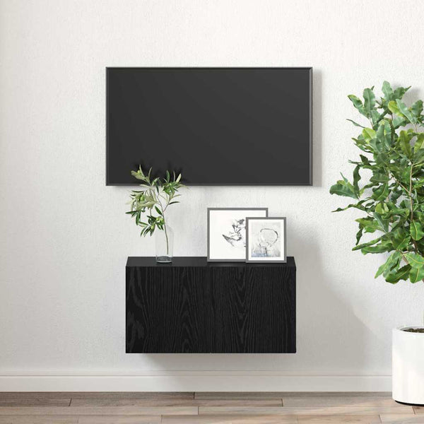 Tv-Tasosetti 60 X 30 X 30 Cm Musta Tekninen Puu