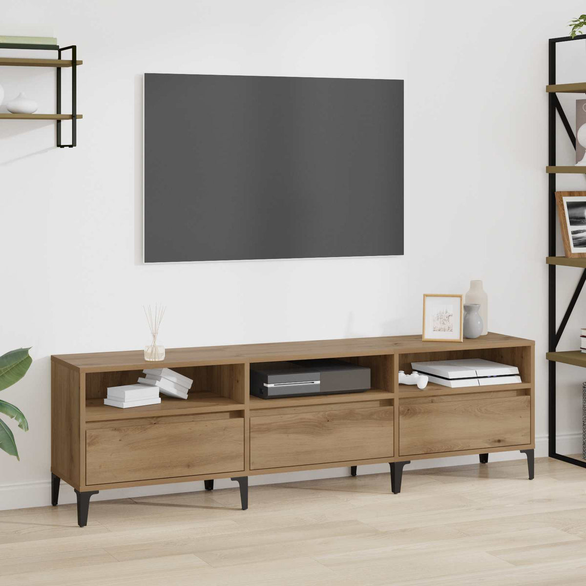 Tv-Taso 100X34,5X44,5 Cm Tekninen Puu