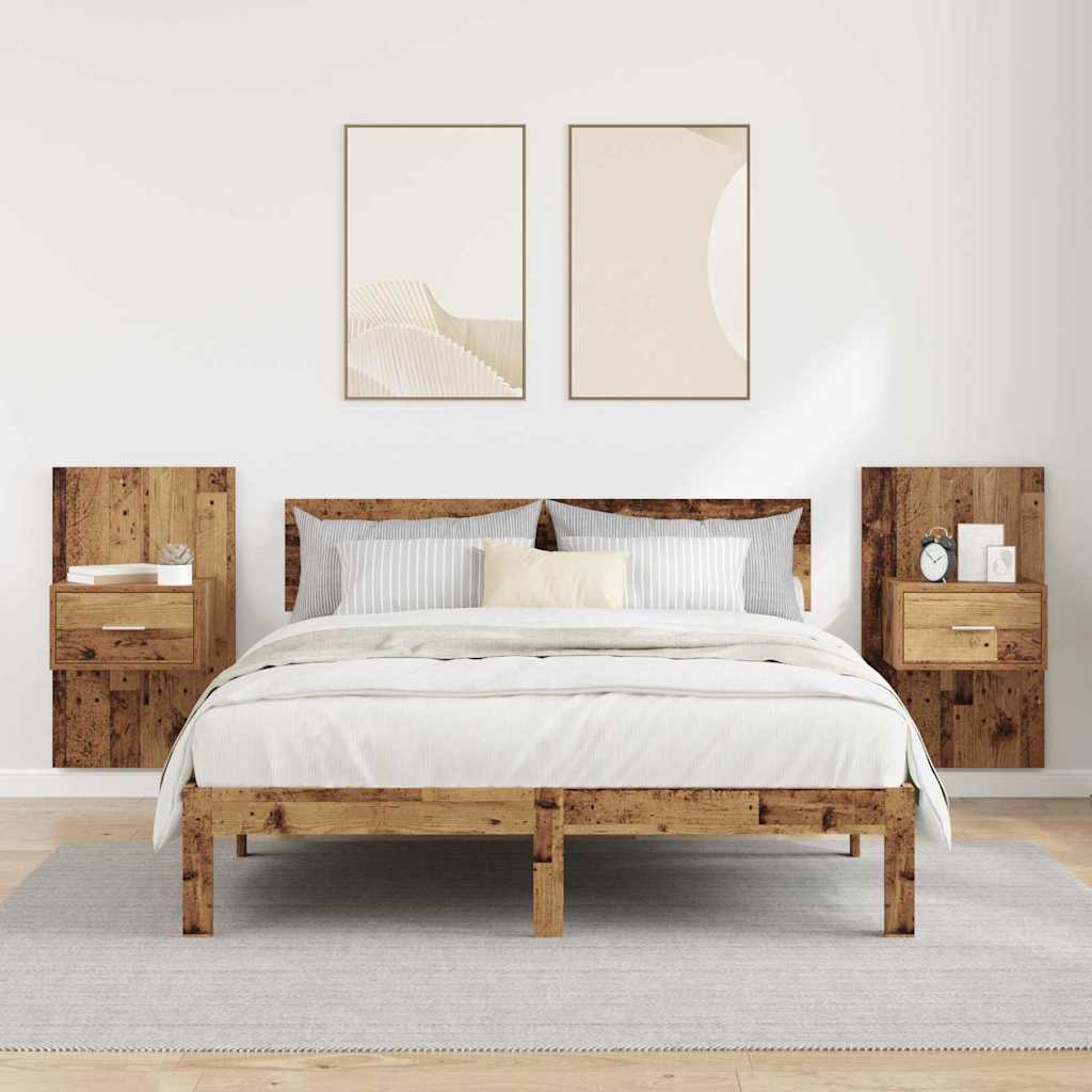 Yöpöytäkaappi 2 Kpl 50 X 32,5 X 80Cm Tekninen Puu