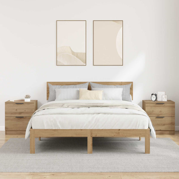 Yöpöytäkaappi 2 Kpl Artisan Tammi 45 X 39 X 50Cm Tekninen Puu