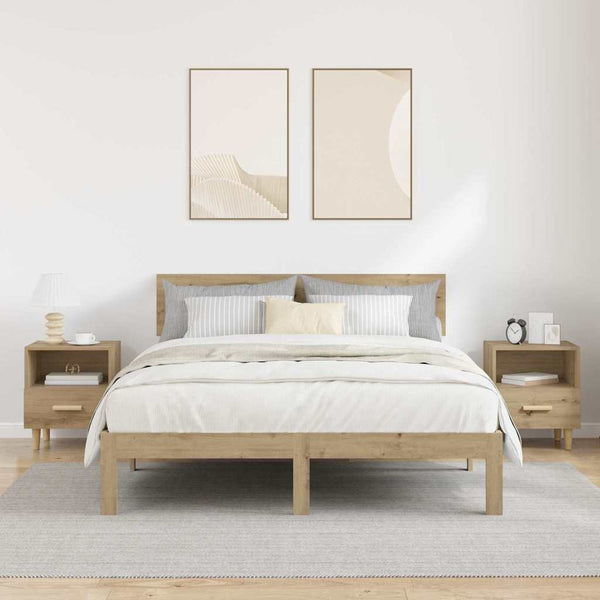 Yöpöytäkaappi 2 Kpl Artisan Tammi 40 X 35 X 47 Cm Tekninen Puu