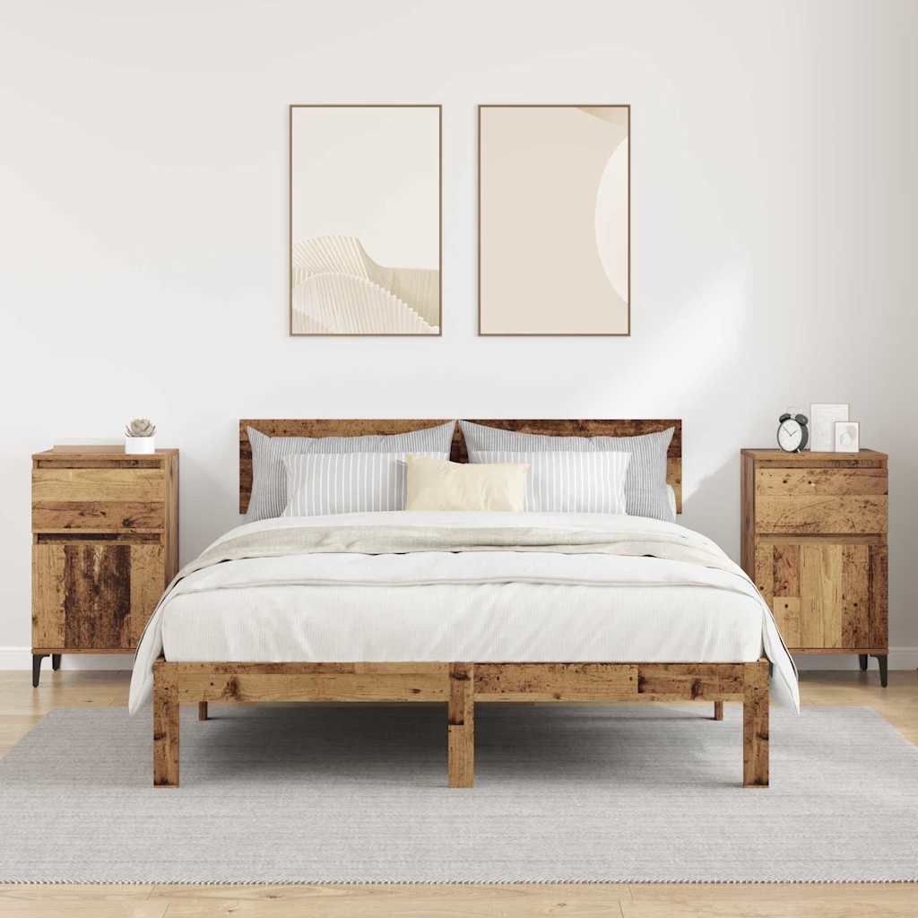 Yöpöytäkaappi 2 Kpl 40 X 35 X 70 Cm Tekninen Puu