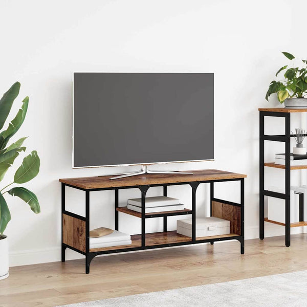 Tv-Taso 121X35X45 Cm Tekninen Puu Ja Rauta