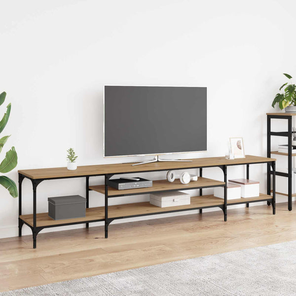 Tv-Taso 121X35X45 Cm Tekninen Puu Ja Rauta