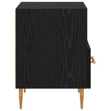 Yöpöytä 2 Kpl Musta 40 X 35 X 47,5 Cm Tekninen Puu