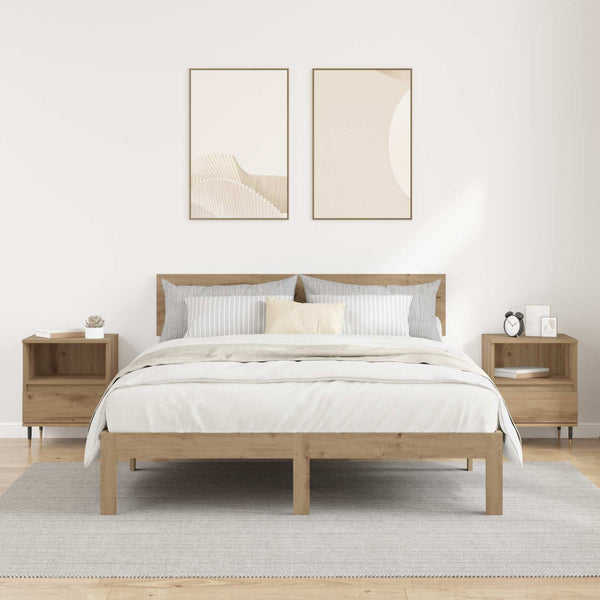 Yöpöytäkaappi 2 Kpl Artisan Tammi 40 X 35 X 50 Cm Tekninen Puu