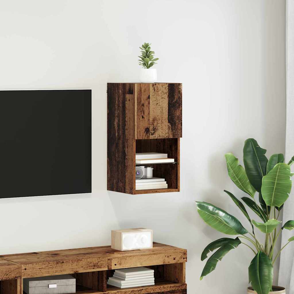 Tv-Kaapit Led-Valoilla 2 Kpl 30,5X30X102 Cm