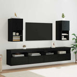 Tv-Kaapit Led-Valoilla 2 Kpl 30,5X30X102 Cm