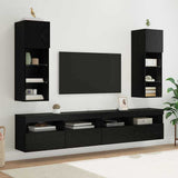 Tv-Kaapit Led-Valoilla 2 Kpl 30,5X30X102 Cm