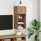 Tv-Kaapit Led-Valoilla 2 Kpl 30,5X30X102 Cm