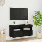 Tv-Seinäkaapit Led-Valoilla 2 Kpl 60X30X40 Cm