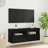 Tv-Seinäkaapit Led-Valoilla 2 Kpl 60X30X40 Cm