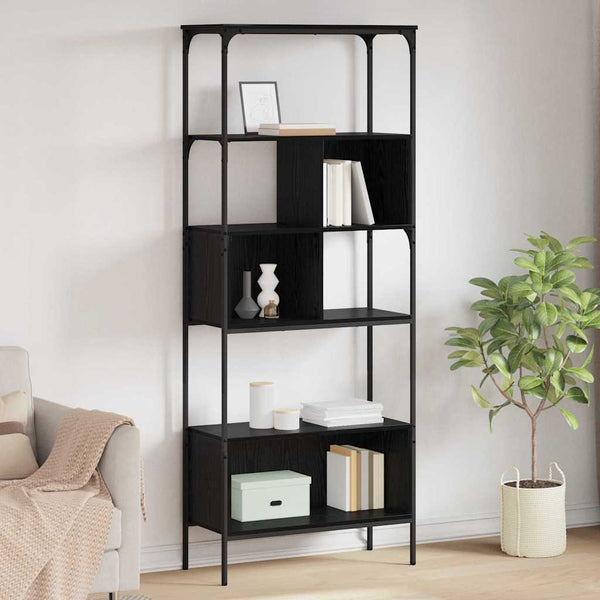 Kirjahylly 5 Tasoa 76X33X188,5 Cm Tekninen Puu