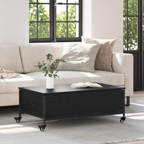 Sohvapöytä Pyörillä Sonoma-Tammi 91X55X34 Cm Tekninen Puu