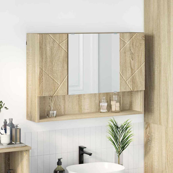 Peilikaappi Ovella Betoni Harmaa 80 X 17 X 55 Cm Tekninen Puu