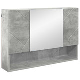 Peilikaappi Ovella Betoni Harmaa 80 X 17 X 55 Cm Tekninen Puu