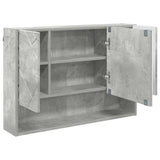 Peilikaappi Ovella Betoni Harmaa 80 X 17 X 55 Cm Tekninen Puu