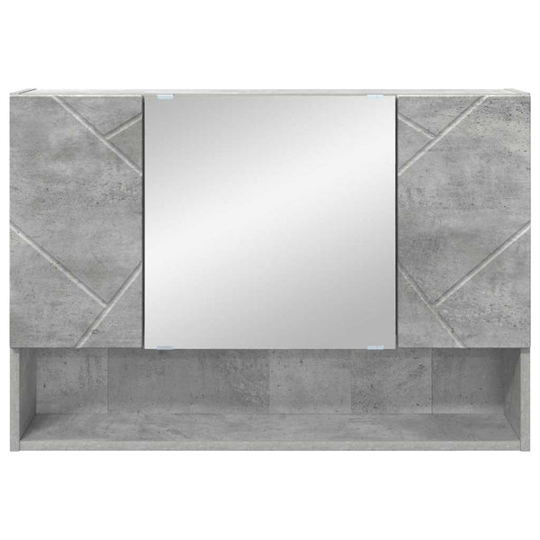 Peilikaappi Ovella Betoni Harmaa 80 X 17 X 55 Cm Tekninen Puu