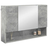 Peilikaappi Ovella Betoni Harmaa 80 X 17 X 55 Cm Tekninen Puu