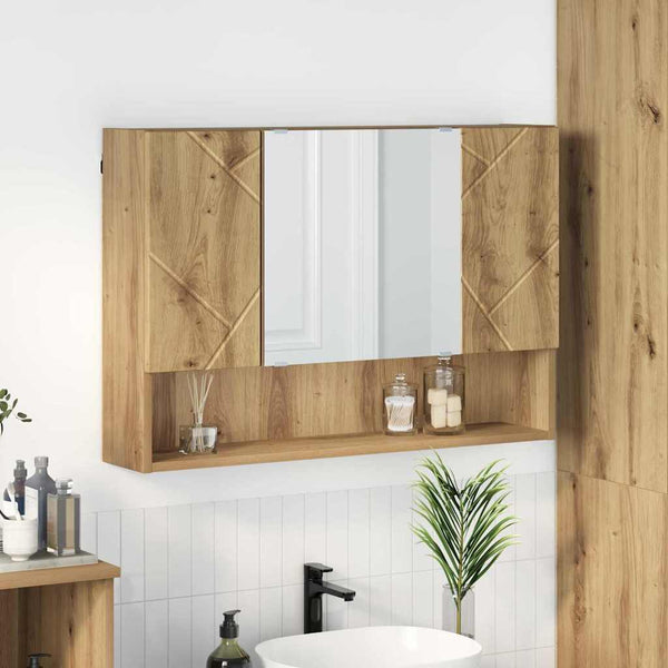 Peilikaappi Ovella Betoni Harmaa 80 X 17 X 55 Cm Tekninen Puu