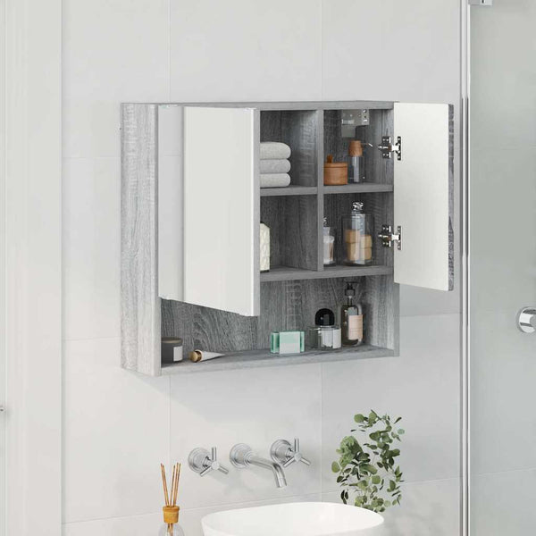 Peilikaappi Ovella Harmaa Sonoma 59 X 17 X 55 Cm Tekninen Puu