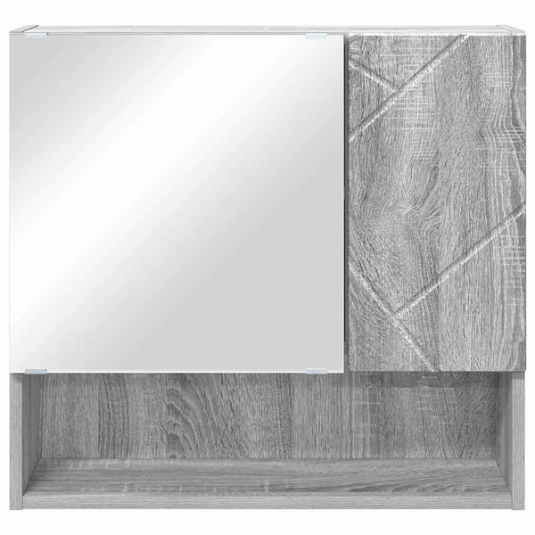 Peilikaappi Ovella Harmaa Sonoma 59 X 17 X 55 Cm Tekninen Puu