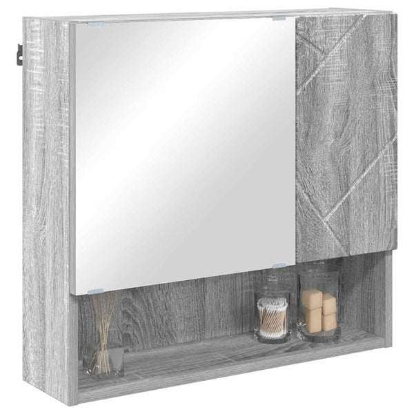 Peilikaappi Ovella Harmaa Sonoma 59 X 17 X 55 Cm Tekninen Puu