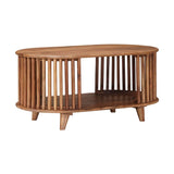Käsintehty Kahvipöytä Teak Ruskea 85 X 50 X 40 Cm