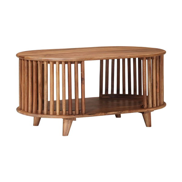 Käsintehty Kahvipöytä Teak Ruskea 85 X 50 X 40 Cm