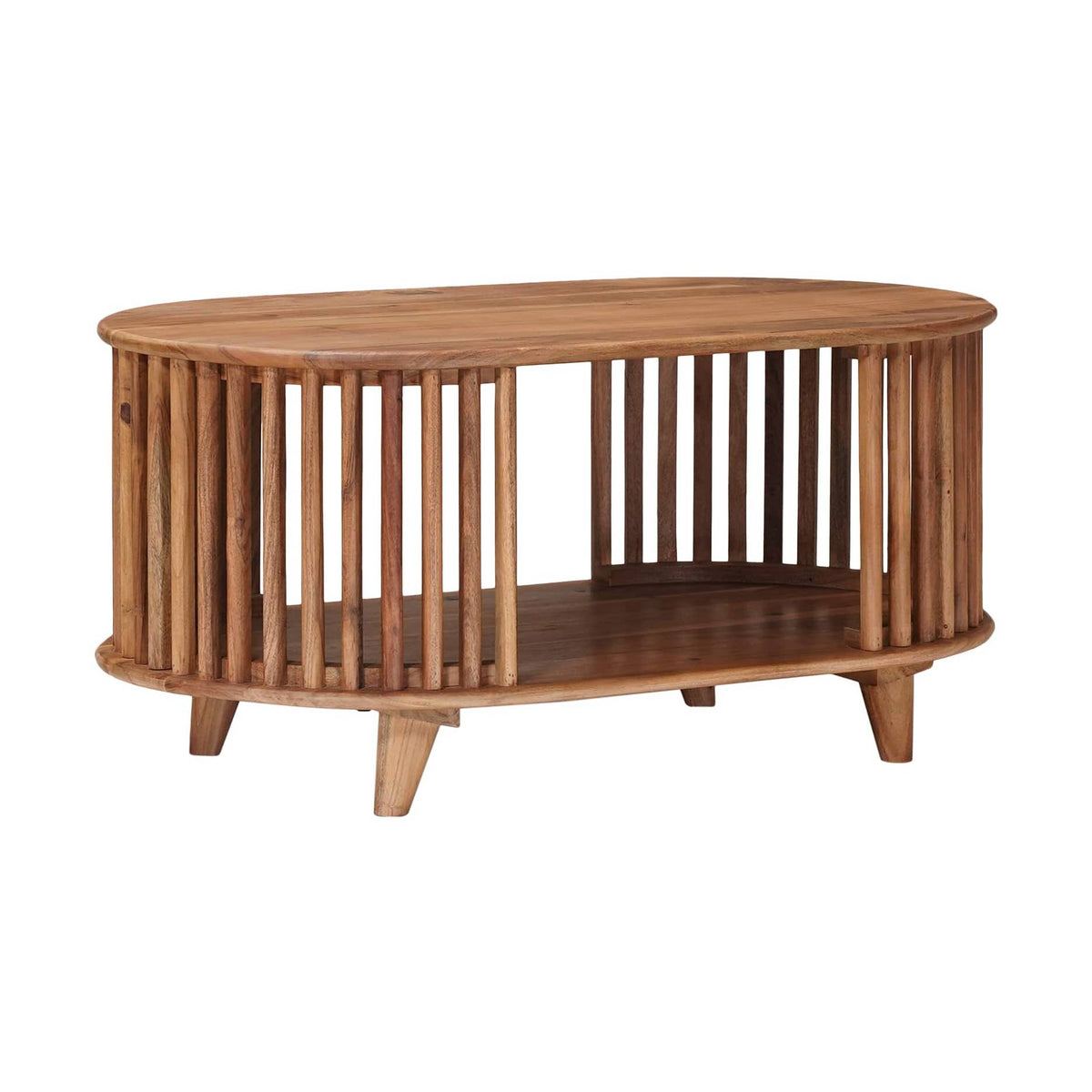 Käsintehty Kahvipöytä Teak Ruskea 85 X 50 X 40 Cm
