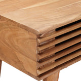 Käsintehty Työpöytä Teak Ruskea 100 X 48 X 76 Cm