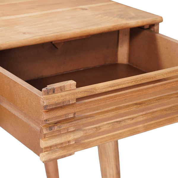Käsintehty Työpöytä Teak Ruskea 100 X 48 X 76 Cm