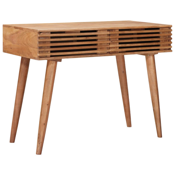Käsintehty Työpöytä Teak Ruskea 100 X 48 X 76 Cm