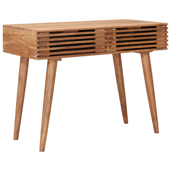 Käsintehty Työpöytä Teak Ruskea 100 X 48 X 76 Cm