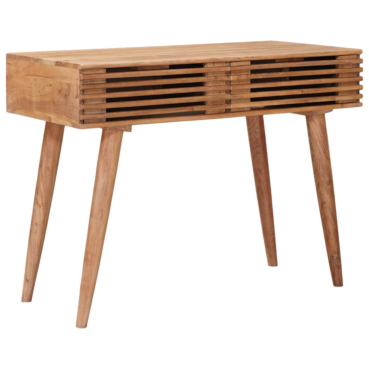Käsintehty Työpöytä Teak Ruskea 100 X 48 X 76 Cm
