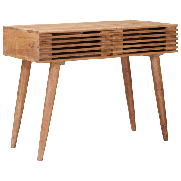Käsintehty Työpöytä Teak Ruskea 100 X 48 X 76 Cm