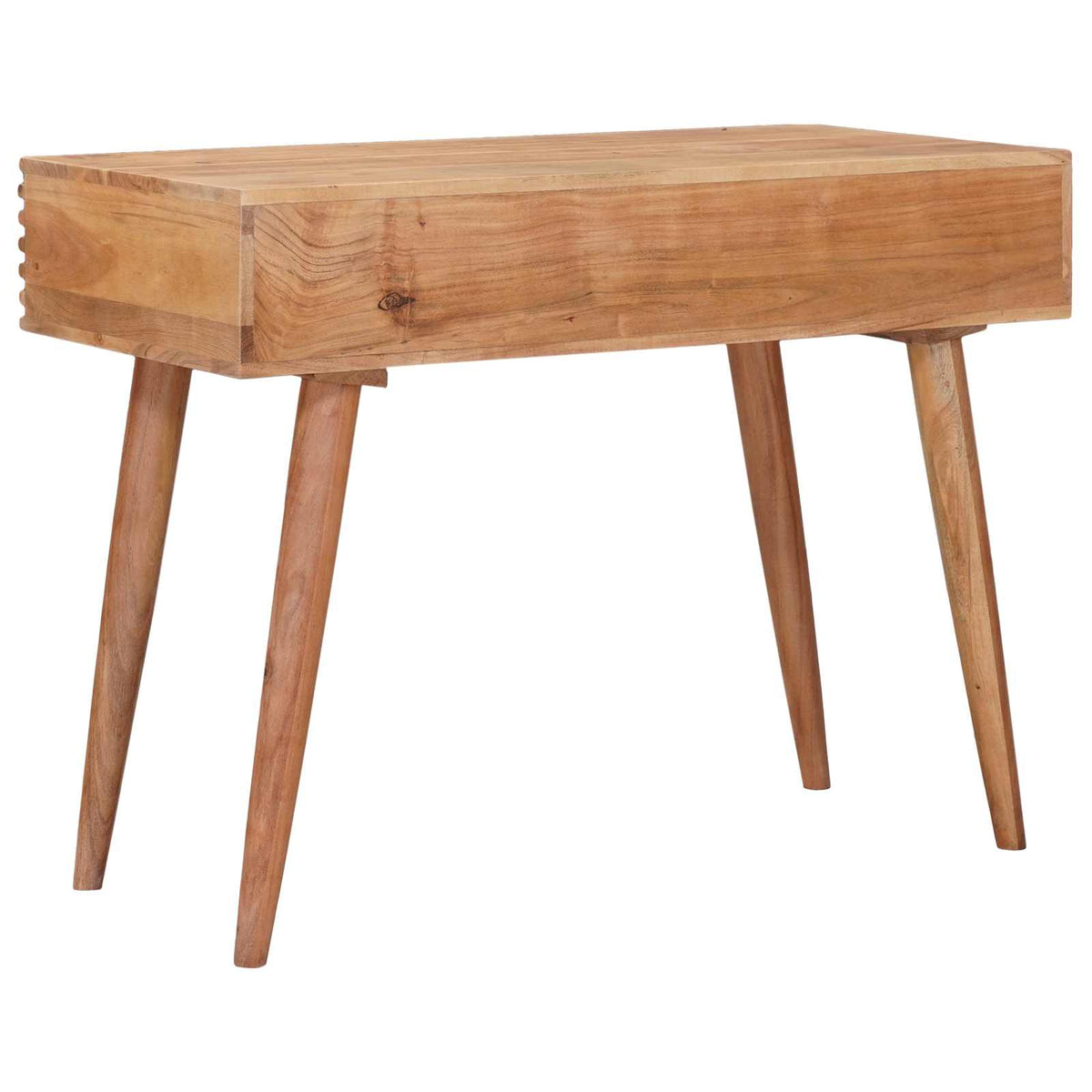 Käsintehty Työpöytä Teak Ruskea 100 X 48 X 76 Cm