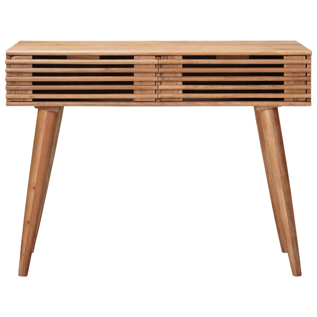 Käsintehty Työpöytä Teak Ruskea 100 X 48 X 76 Cm