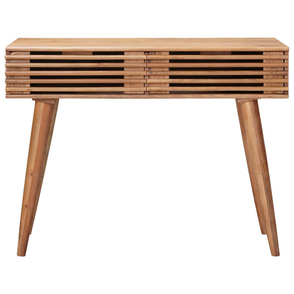 Käsintehty Työpöytä Teak Ruskea 100 X 48 X 76 Cm