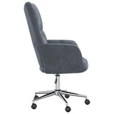 Rentoutumistuoli Tumma Harmaa 69 X 61,5 X 102 Cm Sametti