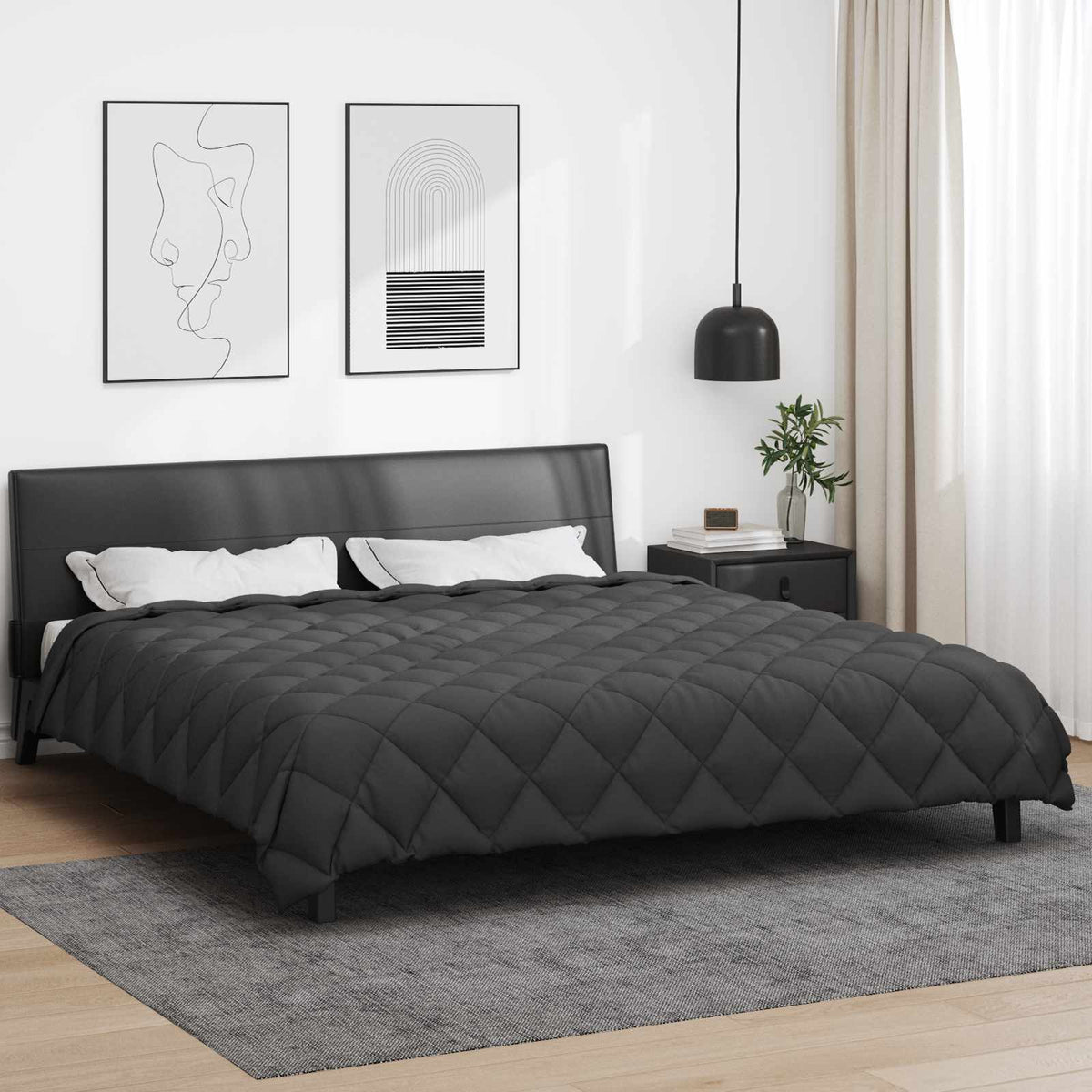Talvityyny 155 X 220 Cm 450 Gsm Mikrokuitu (100% Polyesteri)